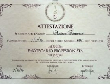 enotecario professionista Andrea Terraneo